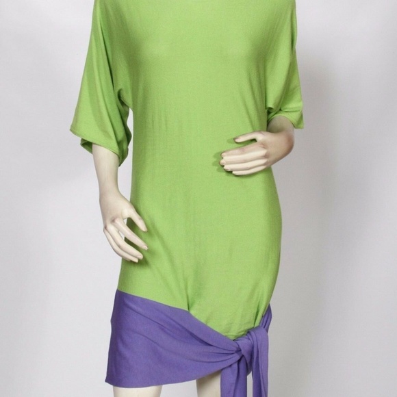 Rondina green and purple tunic dress XS - Picture 1 of 4